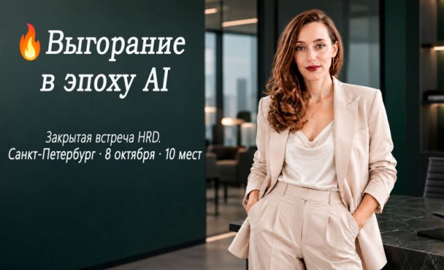Выгорание в эпоху AI: Цена скорости. Закрытая встреча HRD.